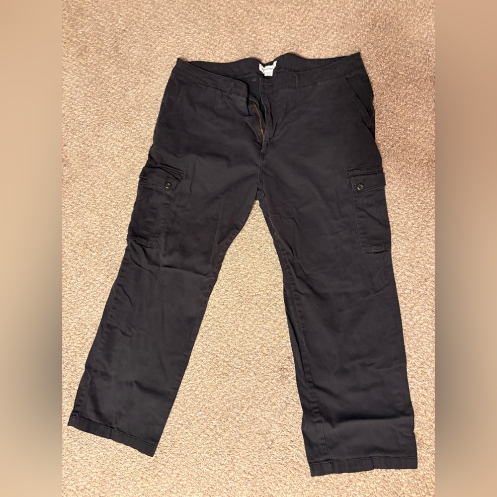 Men's Black Cargo Pants 2XL